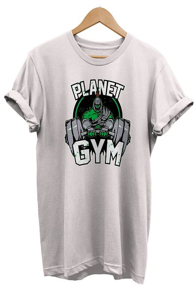 remonz Μπλουζάκι Planet Hulk Gym με στάμπα 100% βαμβακερό μπλουζάκι μεγάλου μεγέθους