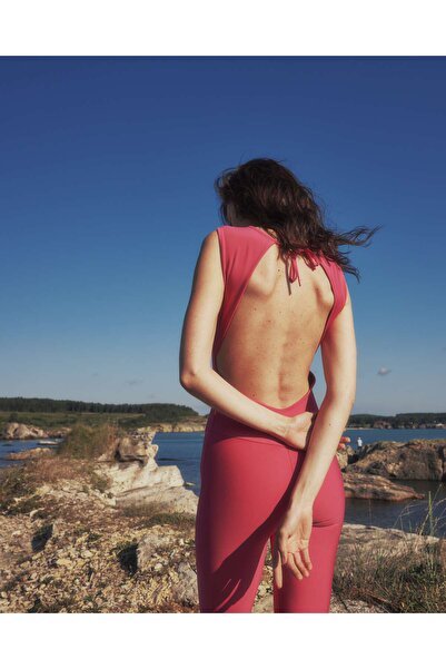 ESMERALDA'S LEGGINGS Kadın Mia Pembe Tayt - Tulum