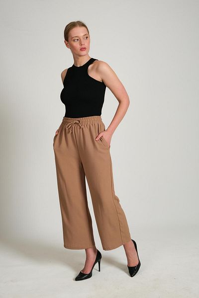 CHUBA Women's Loose Fitting Baggy Trousers Tan 23w402