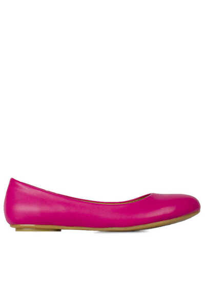Fitbas 112008 914 Γυναικείες δερμάτινες μπαλαρίνες φούξια μεγάλου & μικρού με...