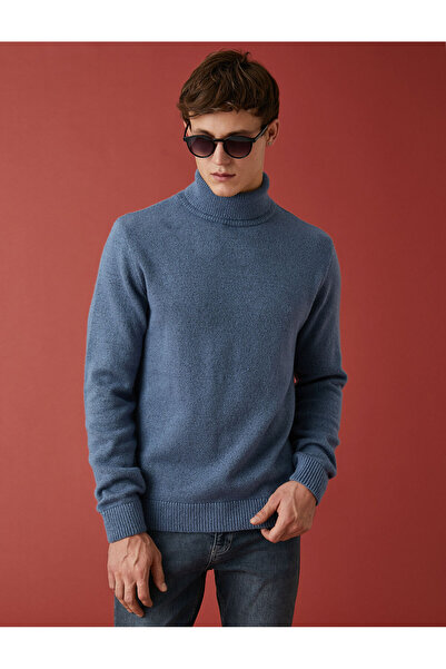 Koton Πλεκτό πουλόβερ ζιβάγκο μακρυμάνικο βουρτσισμένο