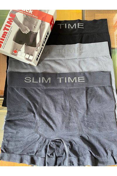 SLIM TIME SHAPER Ανδρικό μπόξερ Microfiber 6 τμχ Boxer Premium Eksra Άνετο χωρίς ραφή