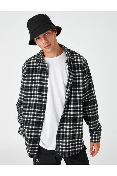 Koton Lumberjack Shirt Long Sleeve Classic Collar