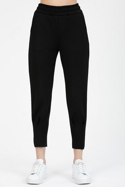 alenmoda Pantaloni plisați cu talie înaltă de damă