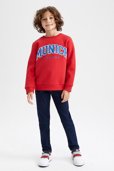 DeFacto Boy's Crew Neck Sweatshirt