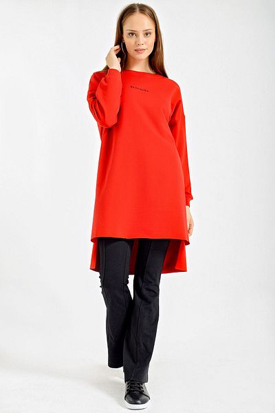Bigdart 4207 Oversize Printed Sweat - piros