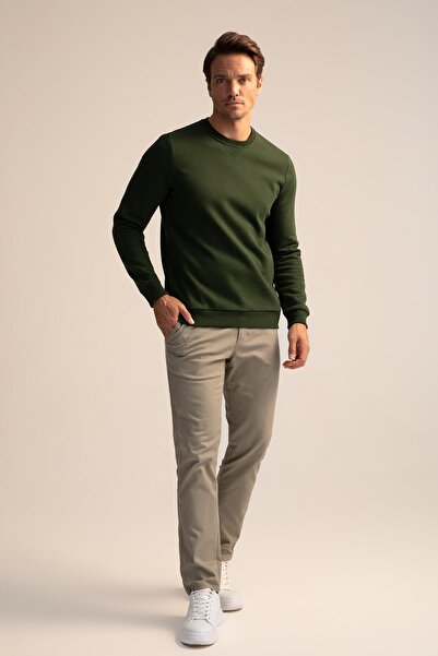 DeFacto Regular Fit Bisiklet Yaka Basic Pamuklu Sweatshirt