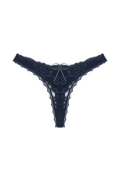 Zena 5-Piece Lace Front, Cotton String Back Women's Panties