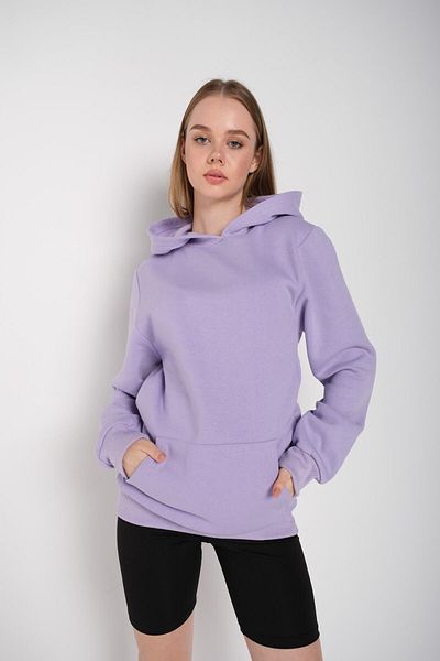 K&H TWENTY-ONE Lilafarbener Oversize-Kapuzenpullover mit Aufdruck „Intense Feelings“ für Damen, gelb, 000
