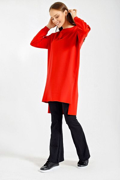 Bigdart 4207 Oversize Printed Sweat - piros