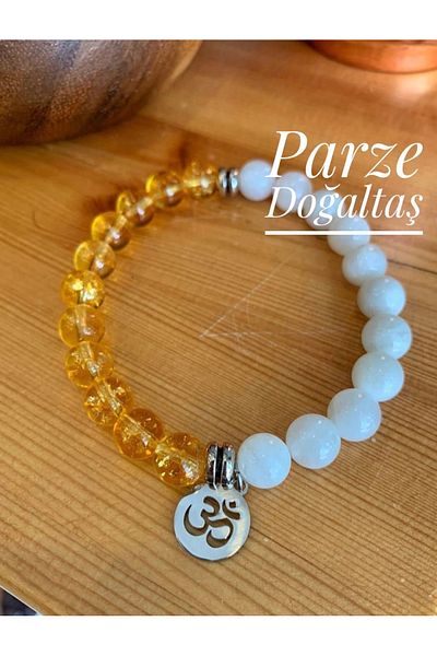 parze doğaltaş Citrine and Moonstone Bracelet - Comfortable and Stylish