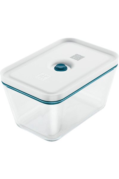ZWILLING Fresh & Save Borosilicate Vacuum Storage Container - (L) - Glass Mediterranean Blue