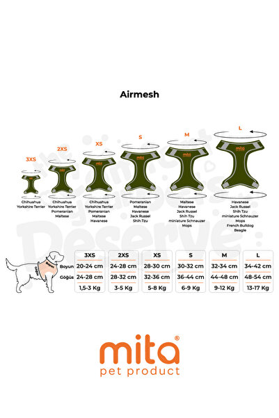 MITA Air Mesh Cat Dog Chest Collar Double Reflective, Anti-Sweat Collar