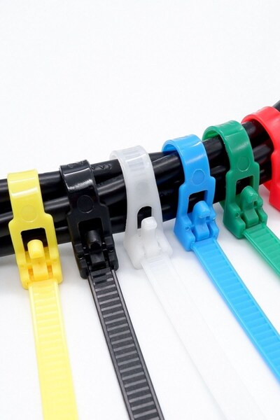 Buffer ® 30 Pieces Plastic Cable Clamp Set Cable Organizer Binding Tapes