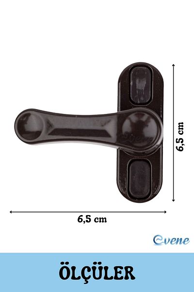 Evene Window Child Lock Window Lock Glass Lock Safety Child Lock Door Latch 3 Pieces Dark Brown