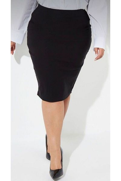 CNG MODA King Size Office Stylish Scuba Fabric Pencil Skirt
