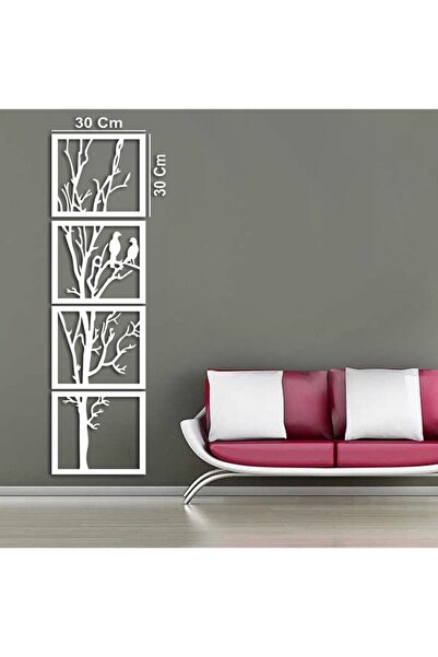 Prestijdijitalbaskı Ağaç Ve Kuş Figürlü Dekoratif Süs