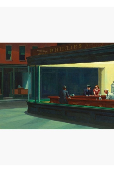 Universal ΑΜΕΡΙΚΑΝΟΣ ΚΑΛΛΙΤΕΧΝΗΣ. Έντουαρντ Χόπερ, Νυχτοπούλια, 1942. Διακοσμ...