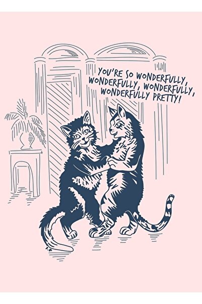 Universal Tedari - Poster decorativ din lemn Lovecats Tablo