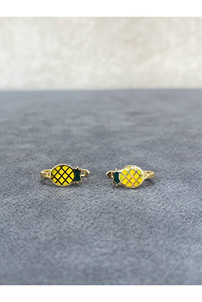 ARSLANTAŞ 1989 8 AYAR ALTIN ANANASLI ÇOCUK KÜPESİ