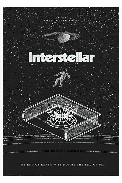 Universal Poster of the movie interstellar Tablo Ahşap Poster Dekoratif