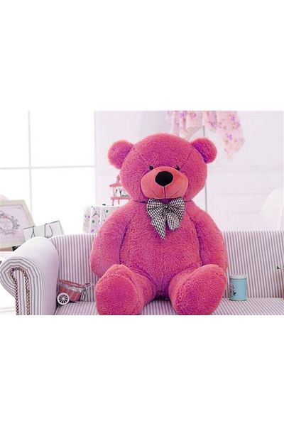 Sole 80 Cm Plush Teddy Bear with Colorful Bow Tie + 100% Domestic