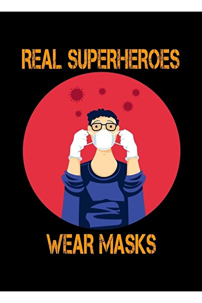 Universal Supereroii adevărați poartă măști Poster decorativ din lemn