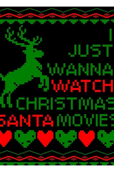 Universal Vreau doar să vizionez filme cu Moș Crăciun, tablou personalizat, p...