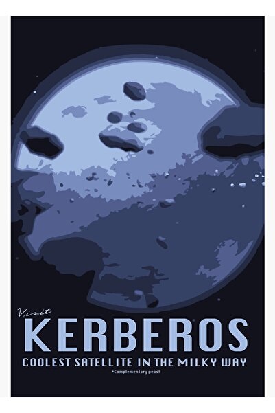 Universal Vizitați Kerberos! Tablou decorativ din lemn, tip poster