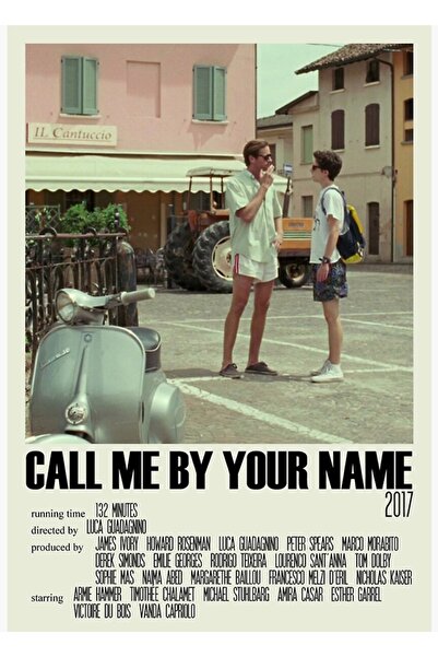 Universal Call Me by Your Name Alternatif (3) Tablo Ahşap Poster Dekoratif