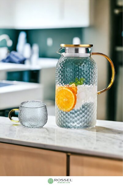 Rossel Premium Lüks Sürahi Ve Su Bardağı Seti