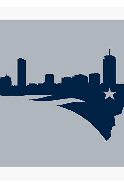 Universal Διακοσμητική Ξύλινη Αφίσα Ζωγραφικής Boston Patriots