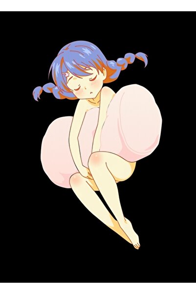 Universal Poster decorativ din lemn cu pictură Marshmallow Girl