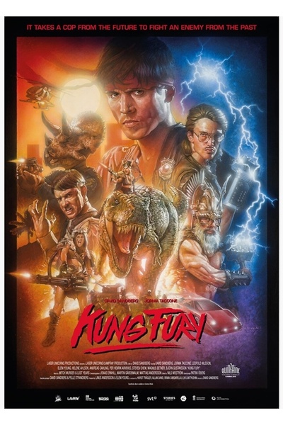 Universal Poster decorativ din lemn Kung Fury