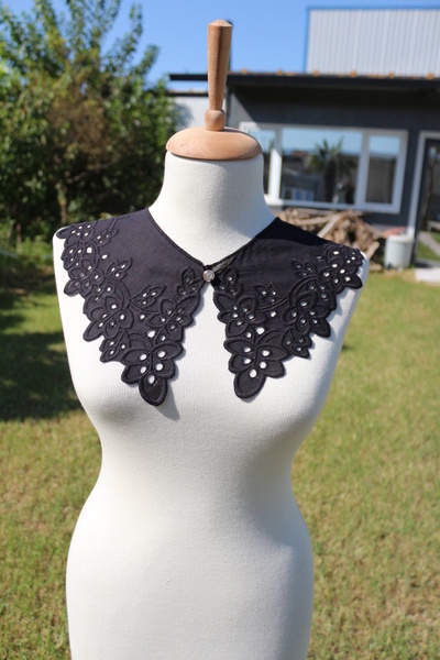 SHERLOCK HOME Seyyar Vintage Pamuklu Yaka,Yakalık