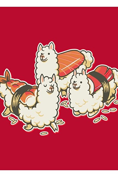 Universal Tablou decorativ din lemn cu alpaca, sushi niguiri