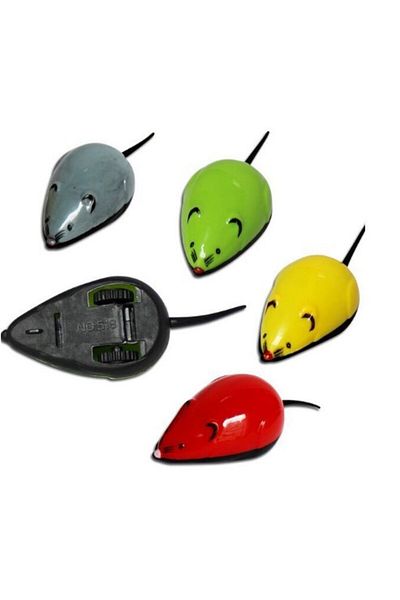 CMT Colorful Mouse Cat Toy - Pull and Drop