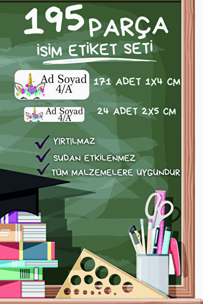 Baskı Madeni Okul Etiketi Kalem Defter Etiketi İsim Yazılabilen Suya Dayanıkl...