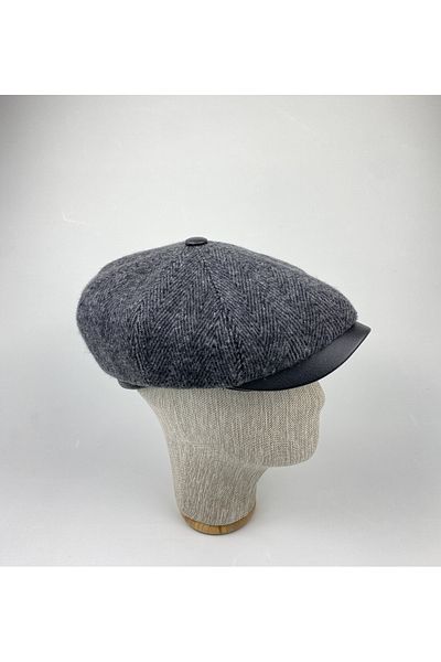 KARNAS ŞAPKA Peaky Blınders Leather Detailed Winter Cap