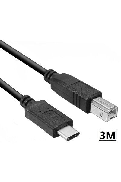 Alfais 4970 Tpe C To Usb Printer Yazıcı Tarayıcı Ara Bağlantı Kablosu 3Metre