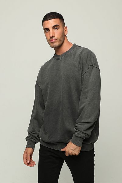 Owut Collection Ανδρικό φούτερ με στάμπα με λαιμόκοψη Oversize