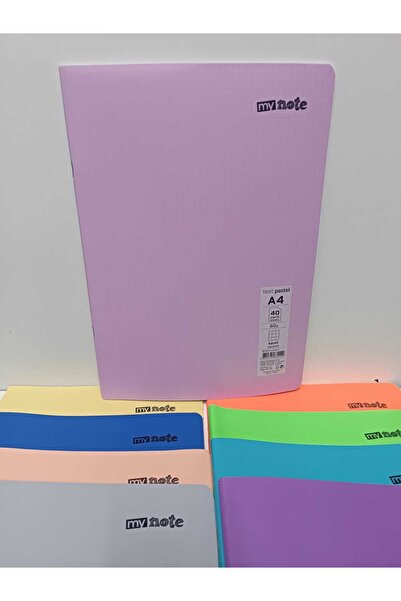 ÇilekKurdu Defter KARELİ 40 Yaprak A4 Pp Kapak Dikişli (2 Adet)