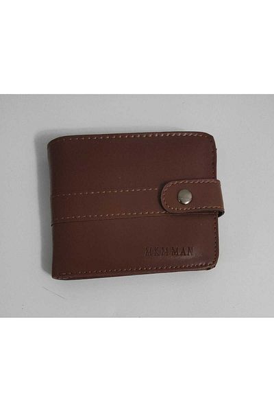 firdevsi hobi Leather Look Men's Wallet with Horizontal Snap Housing