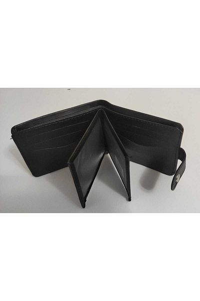 firdevsi hobi Leather Look Men's Wallet with Horizontal Snap Housing