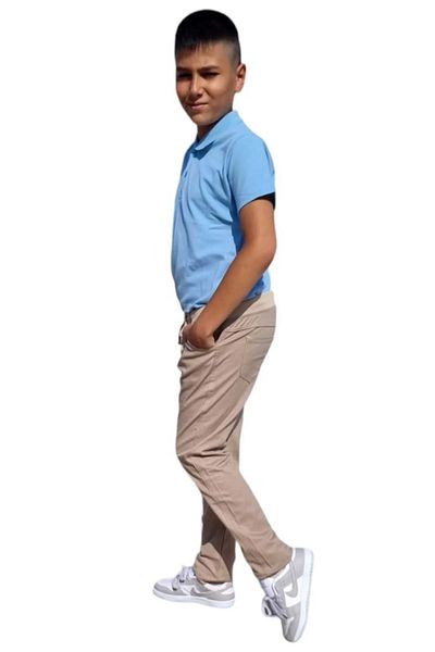 Uniquerrs Boy's Lycra Elastic Waisted Canvas School Trousers
