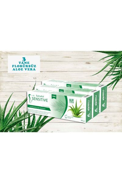 Epinafol Sensitive Toothpaste 3 Pack Aloe Vera