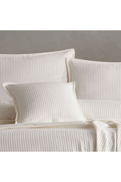 Lief Home 100% Cotton Knitted Patterned Multi-Purpose Bedspread| 240x230