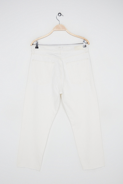 MANGO Woman Women's White Trousers 17110814