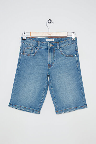 MANGO Kids Shorts und Bermudashorts in mittlerer Denimfarbe für Jungen