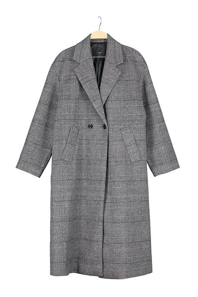 MANGO Woman Women's Gray Coat